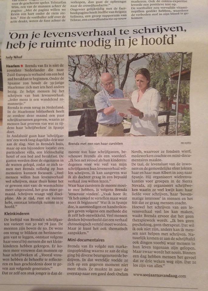 Haarlems Dagblad, 4 januari 2015