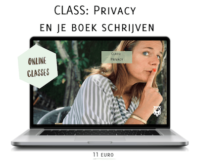 schrijfcursus online Class Privacy en je boek schrijven